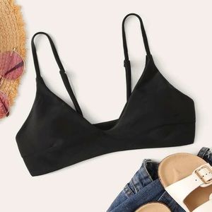 Shein Solid Swimming Top
